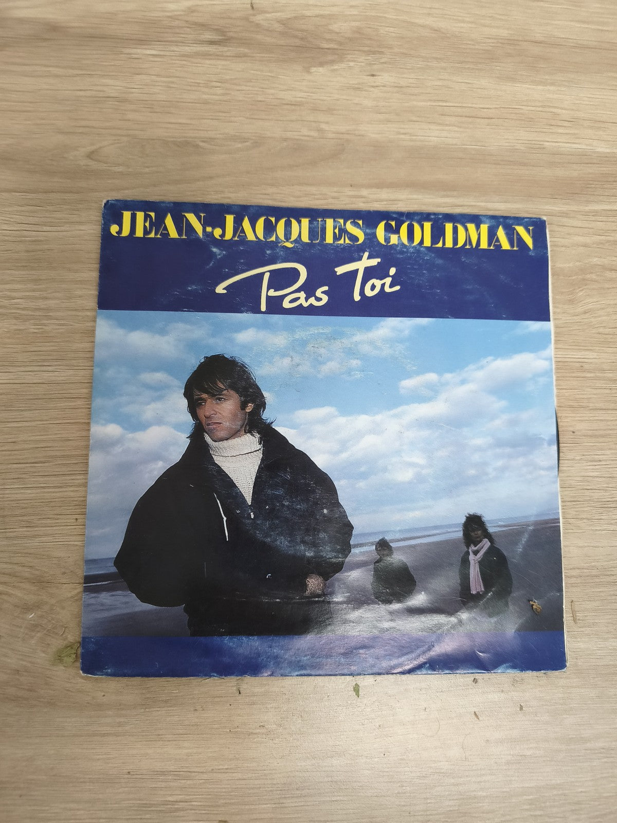 Vinyle 45T Jean-Jacques Goldman Pas Toi pochette bleue état d'occasion