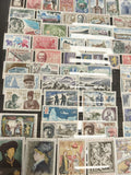 Lot timbres poste France illustrés thématiques oblitérés philatélie