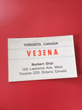 Carte radio VE3ENA Toronto Canada Norbert Oitzl indicatif radioamateur