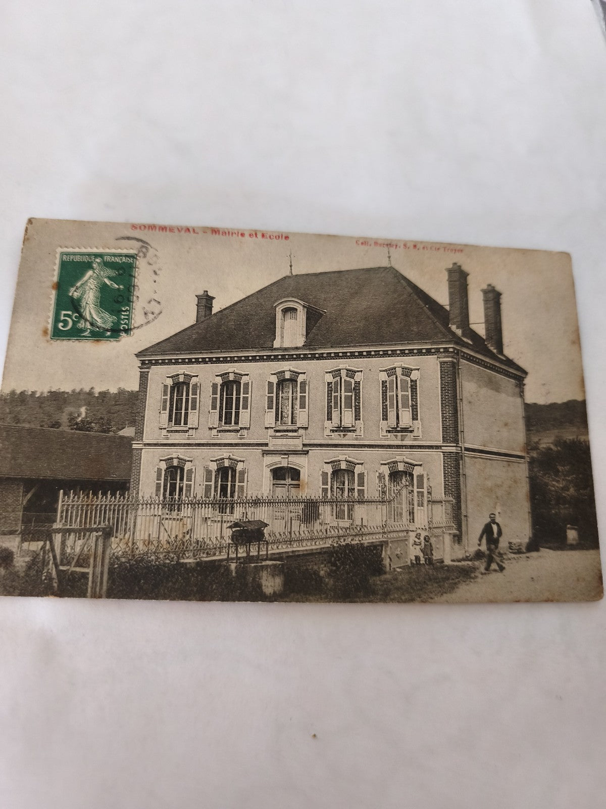 Carte postale ancienne Sommeval vintage rétro collection France village