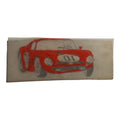 Plan original Dinky Toys voiture rouge – dessin authentique Scalextric vintage
