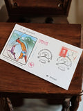Lettre Premier Jour Jeux Olympiques 1992 Albertville ski artistique vintage phil