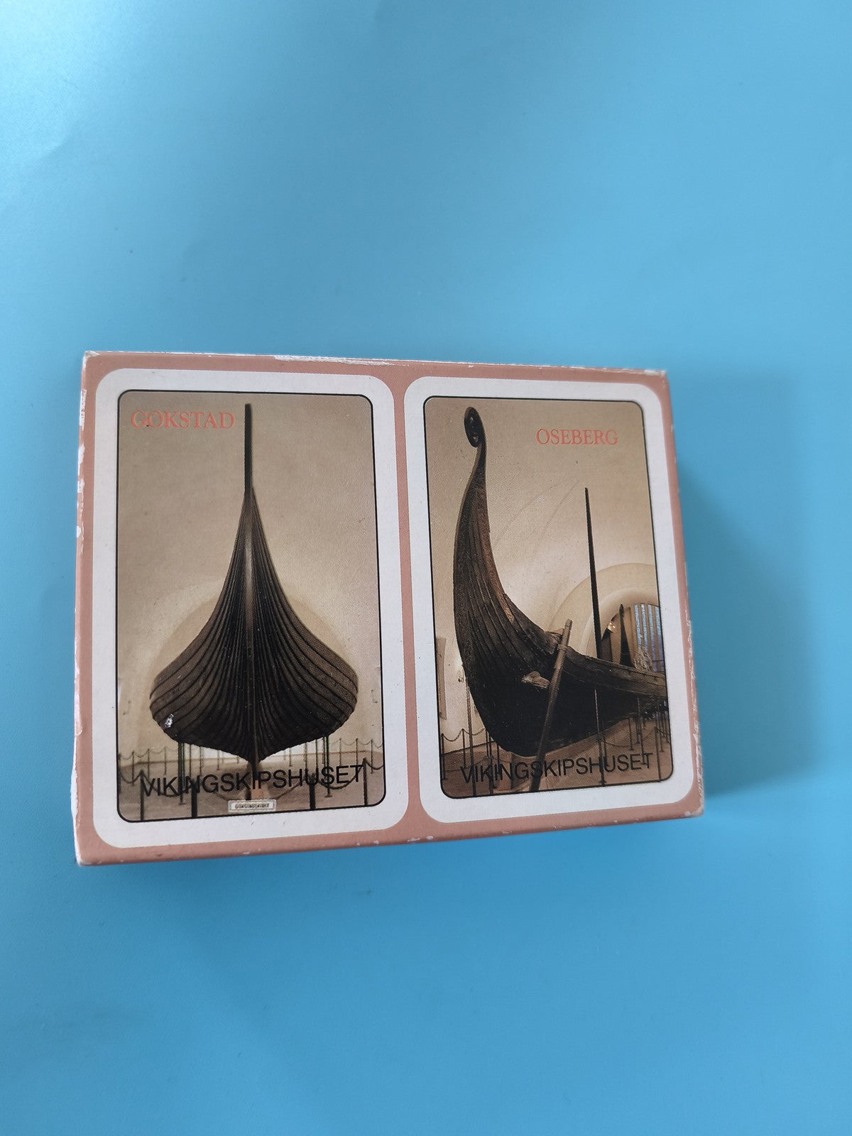 Jeu de cartes vintage neuf Vikingskipshuset ancien, collection rétro Norvège