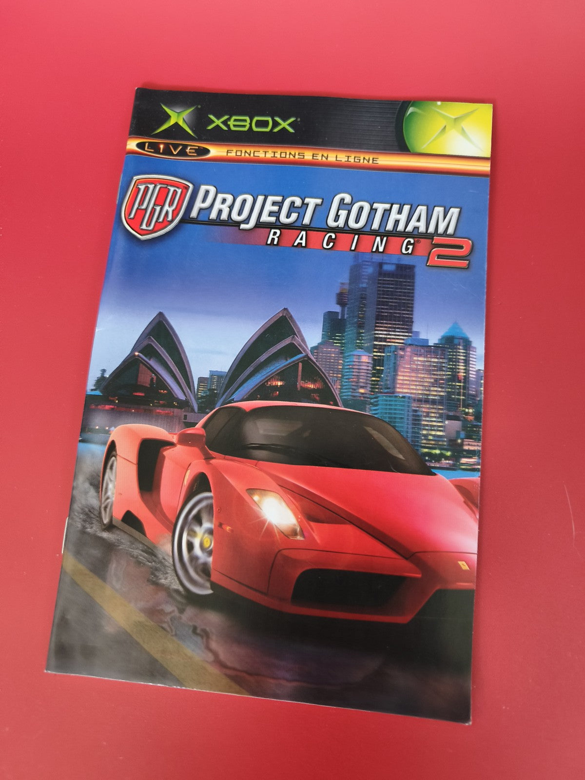 Notice originale pour jeu Project Gotham Racing sur Xbox, manuel seul, version f