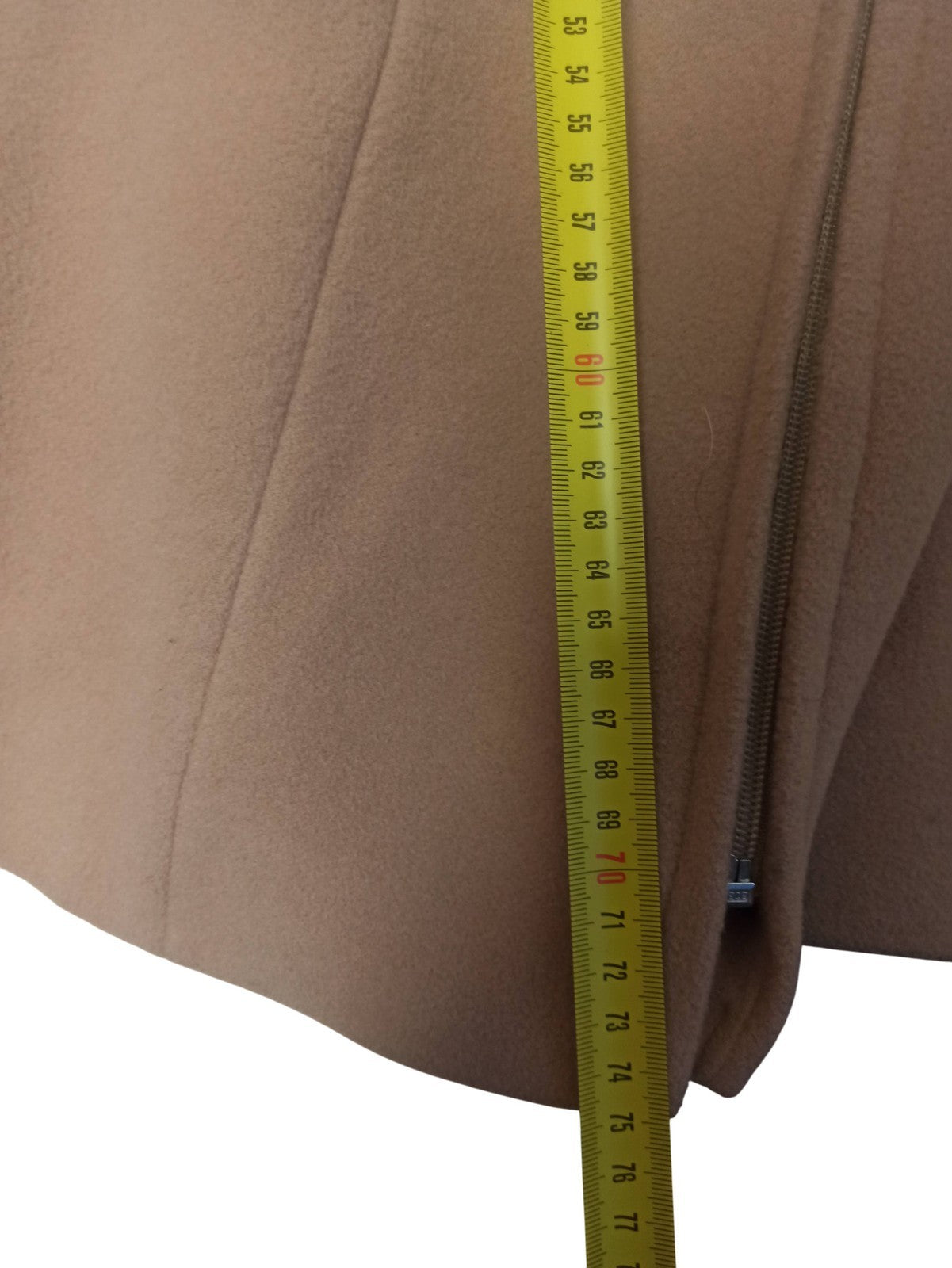 Manteau femme Burton vintage beige col fausse fourrure rétro ancien