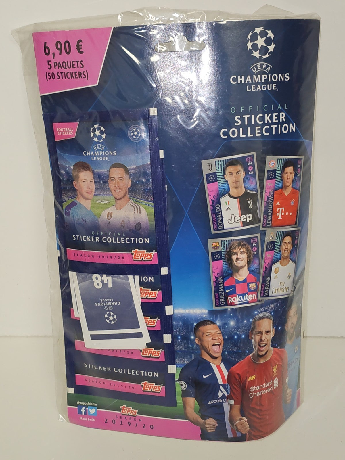 Lot boosters et magazine Topps Match Attax Road to madrid 19 football UEFA