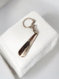 Vintage metal keyring Garage Mondial Poissy old advertising retro