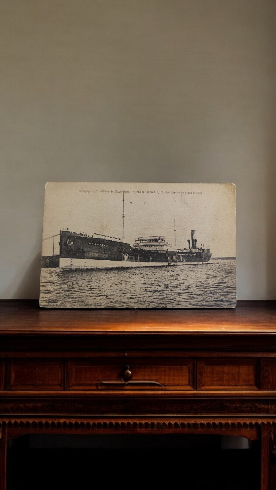 Carte postale ancienne navire Nausicaa Compagnie Navigation maritime