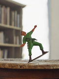 Figurine soldat Starlux vintage ancien vert armée rétro petit modèle déco