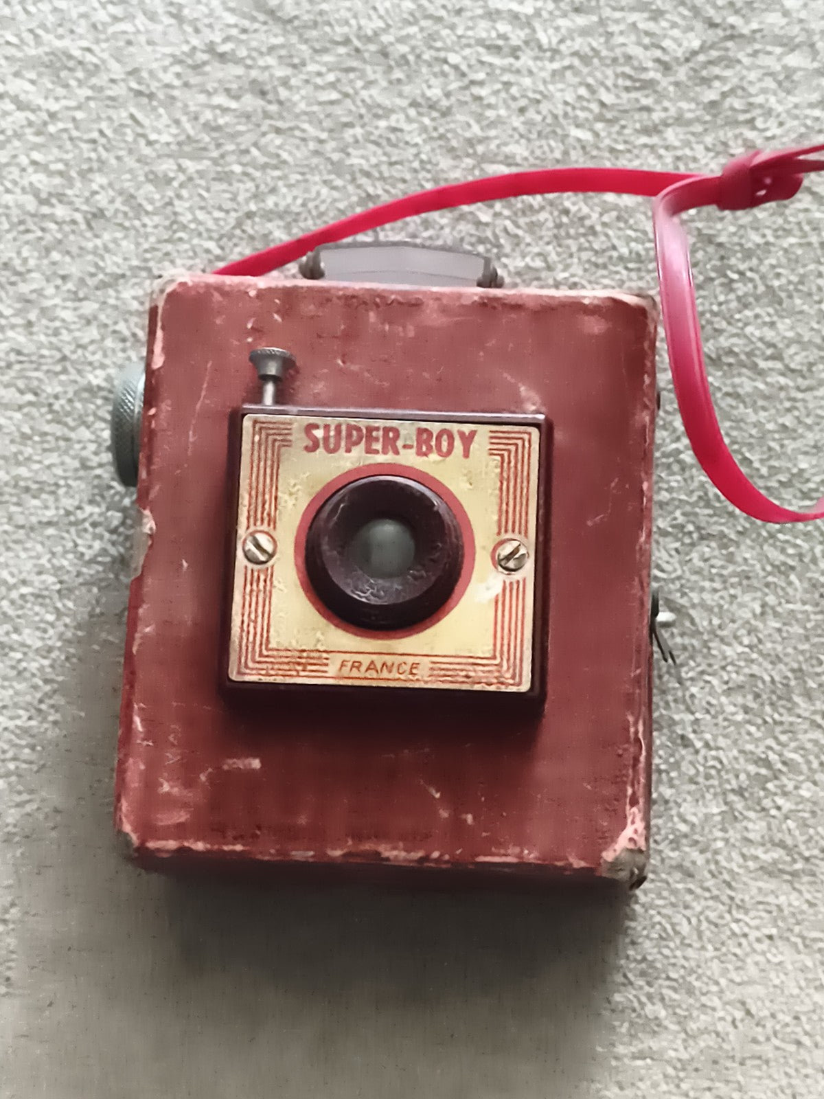 Appareil photo ancien Super-Boy France bakélite vintage rétro caméra jouet