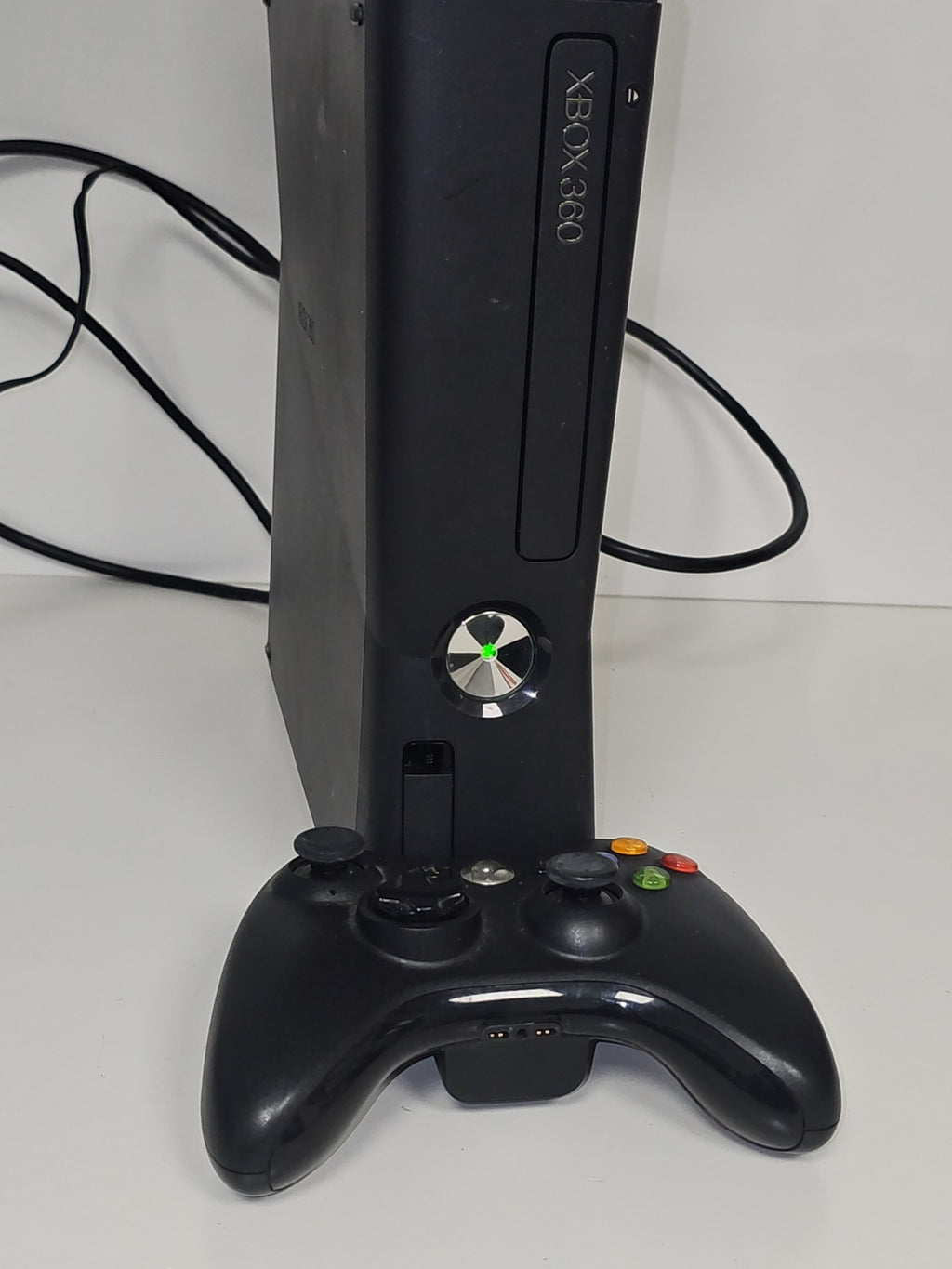 Console Xbox 360 S noire avec boîte d?origine, fonctionne parfaitement, Microsof