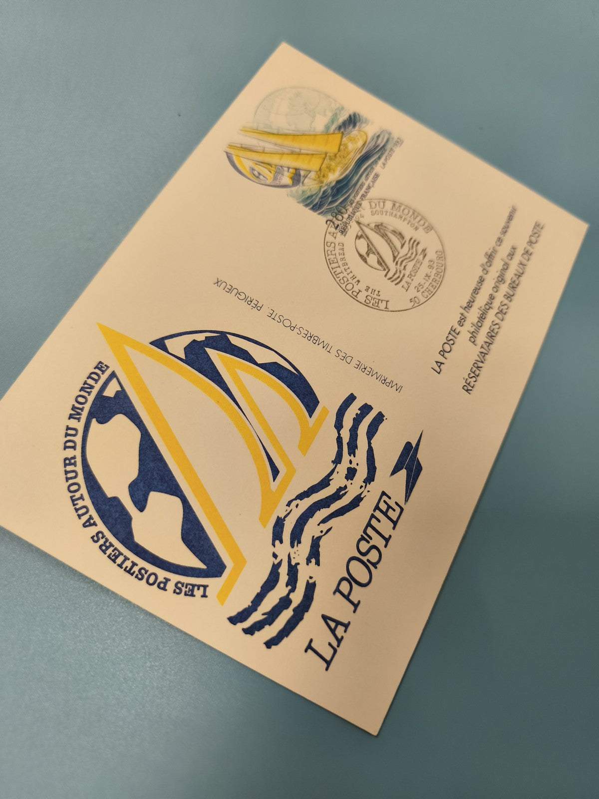 Enveloppe FDC timbre Premier Jour La Poste Les Postiers Autour du Monde