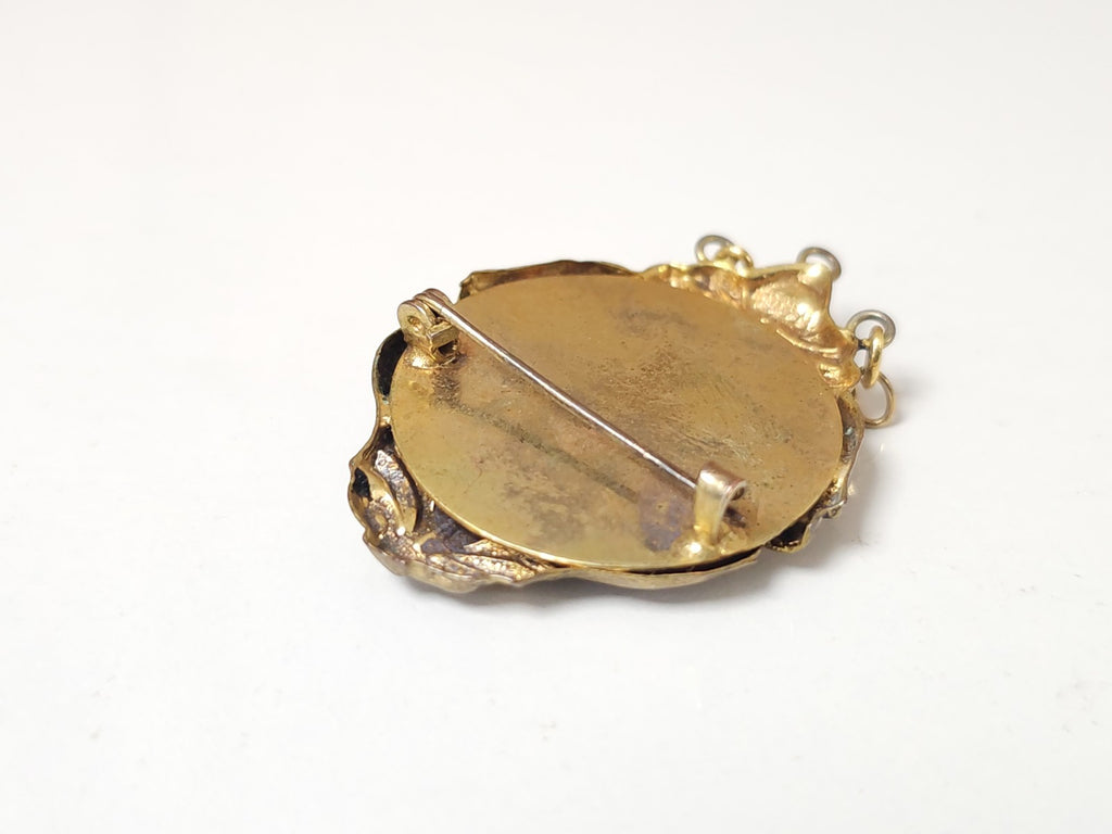 Broche vintage ancienne années 1930 rétro bijou d?époque art déco collection