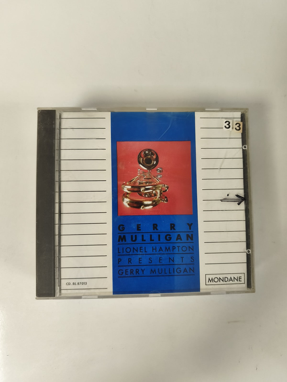 CD Gerry Mulligan Lionel Hampton ? Mondane Jazz, pochette bleue et rouge