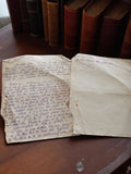 Lettre manuscrite 1918 correspondance guerre encre violette papier ancien