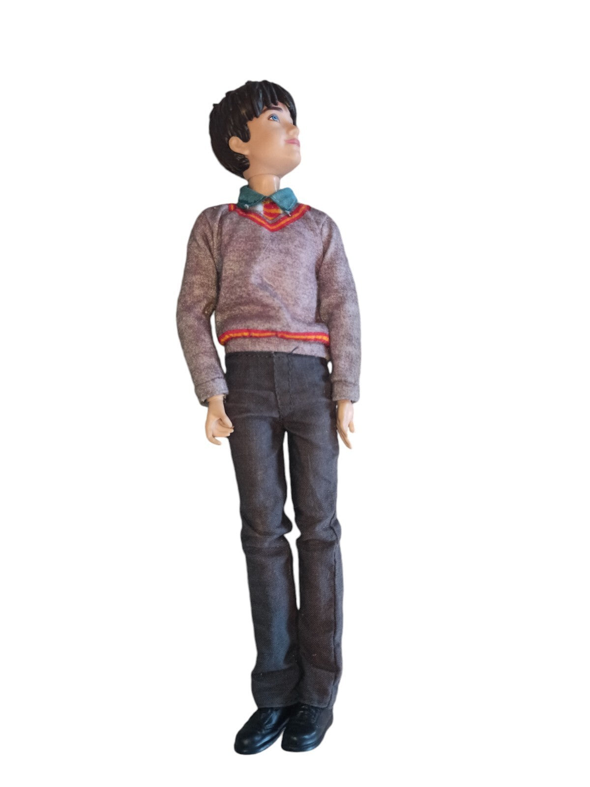Poupée Harry Potter vintage pull gris pantalon noir figurine articulée