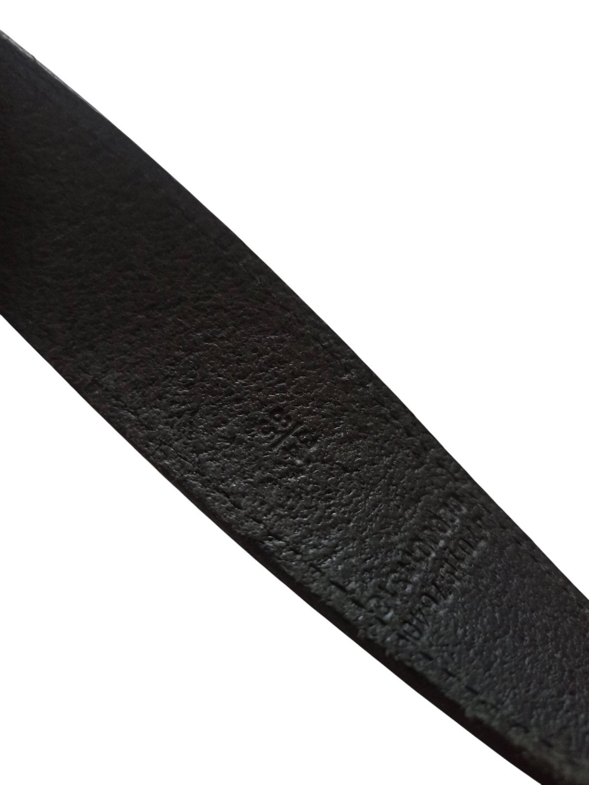 Ceinture Levi's vintage cuir noir, grosse boucle métal, style rétro homme