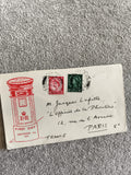 Lettre Premier Jour 5 Décembre 1952 Angleterre timbres Élisabeth II Philatélie