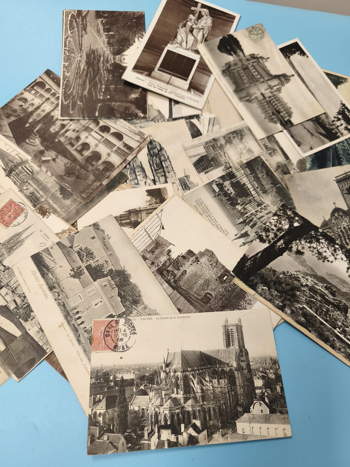 Lot cartes postales anciennes CPA divers lieux France collection vintage (Ref 6)
