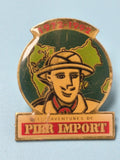 Pin's vintage Pier Import 1972-1992 aventurier, collection, badge ancien