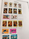 Timbres anciens Grenade (Grenada) thèmes art, Noël, pêche, voiliers, lot philaté