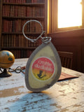 Porte-clés vintage “La crotte du diable” publicitaire, forme goutte, rare, rétro