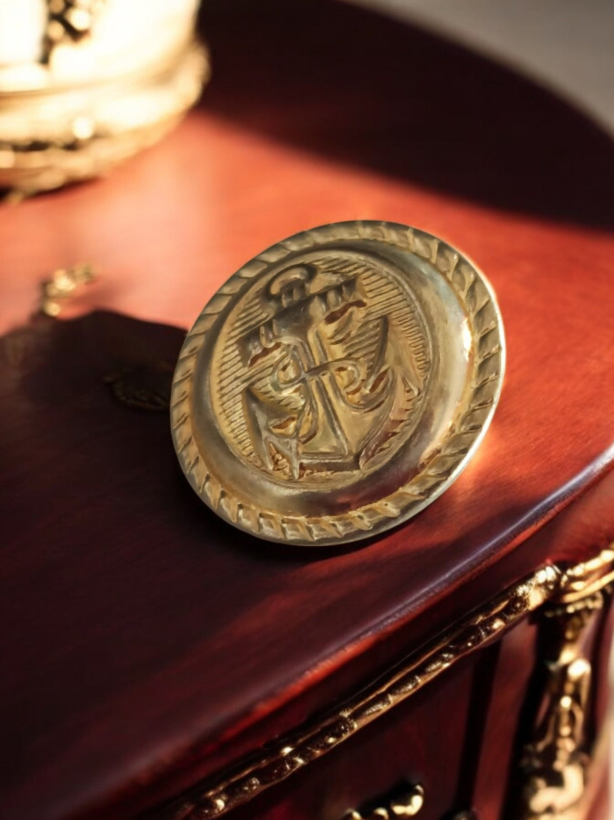Bouton Marine Nationale Ancien | Pièce d'Histoire Maritime Vintage