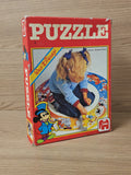 Puzzle rond rétro Walt Disney JUMBO vintage ancien rare collection jeux 1970s
