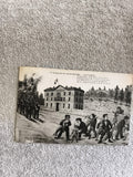 CPA illustrée Légende de Saint-Saulge Gendarmerie Nationale humour lapins