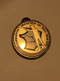 Médaille Fédération Française Ball-Trap dorée tir sportif récompense