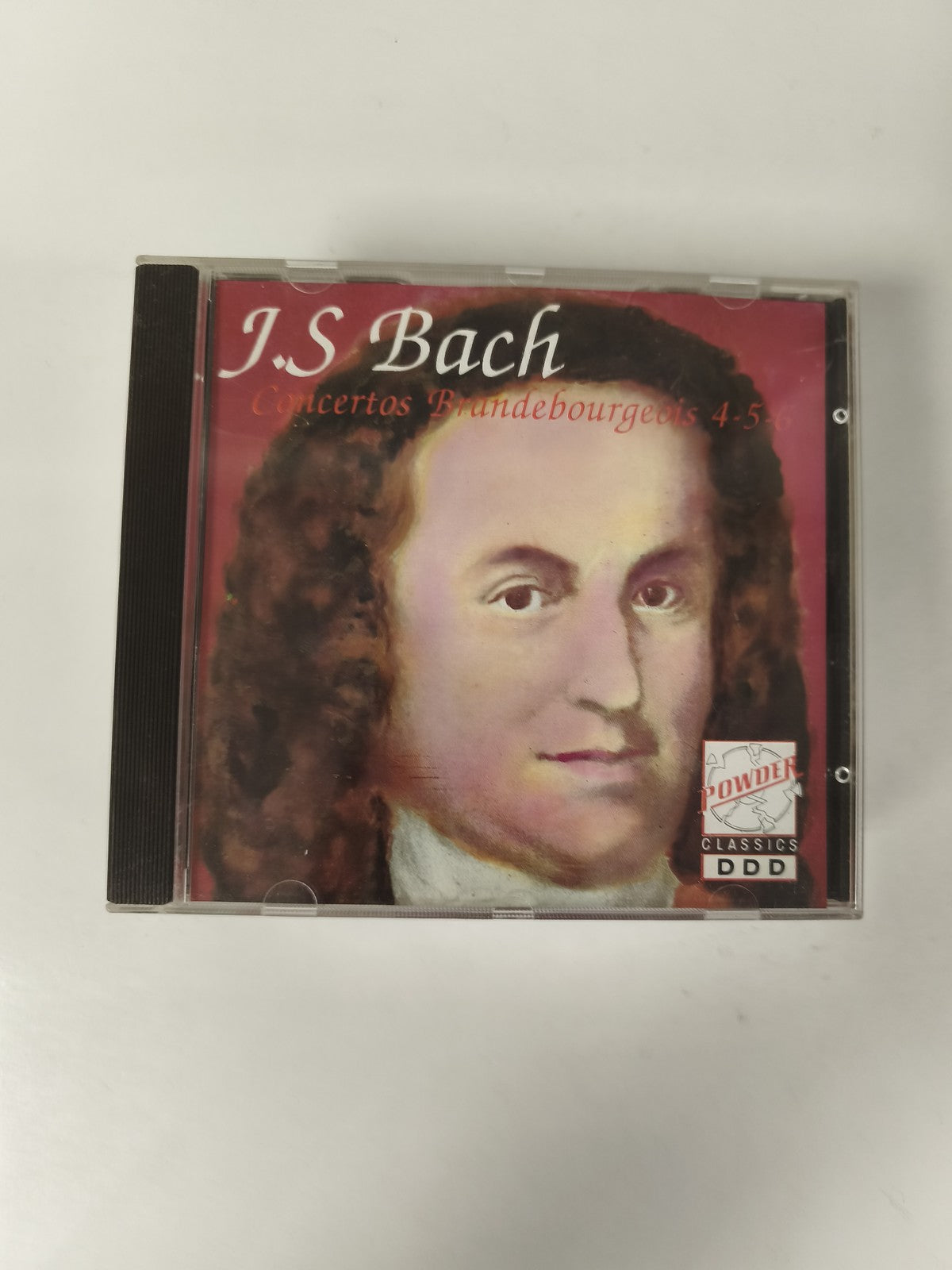 CD J.S. Bach Concertos Brandebourgeois 4-5-6 pochette rouge classique