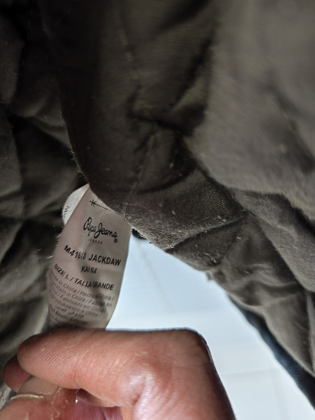 Blouson homme vintage Pepe Jeans taille L ancien veste rétro collectionneur