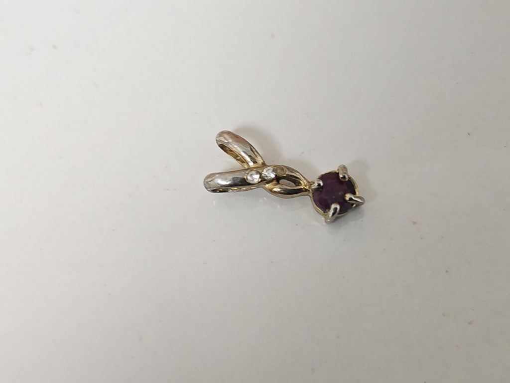 Vintage pendentif ancien plaqué or rétro rare collection bijou élégant occasion
