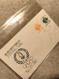 Première Jour d'Émission Corée 1956 Jeux Olympiques enveloppe timbres philatélie
