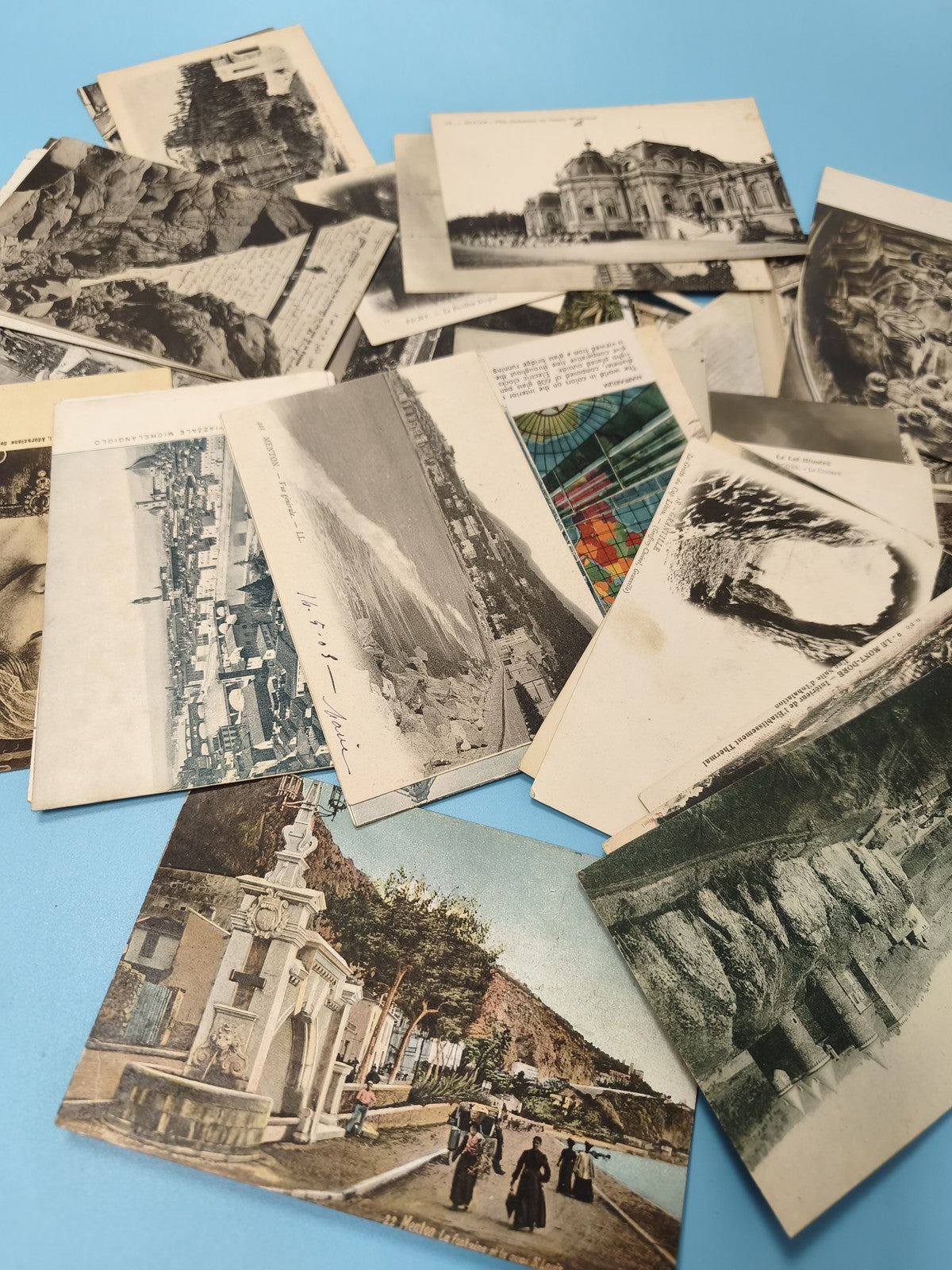 Lot cartes postales anciennes CPA divers lieux, noir et blanc & couleurs (Ref 3)