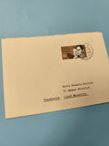 Ancienne enveloppe timbrée DDR oblitérée, Simon Bolivar, philatélie collection