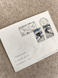 Lettre 1er jour Chamonix 1962 ski timbres Championnats du monde philatélie
