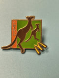 Vintage pin's McDonald's Sydney kangourou vert orange collection fast food