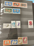 Lot anciens timbres oblitérés Roumanie, thèmes variés, collection philatélie