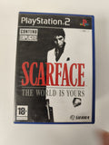 Boîte vide pour Scarface Playstation 2 PS2, étui d'origine sans disque ni manuel