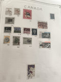 Lot anciens timbres Canada oblitérés vintage philatélie thématiques