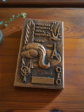 Plaque médaille bronze Festival Mondial Coiffure Paris vintage années 60-70