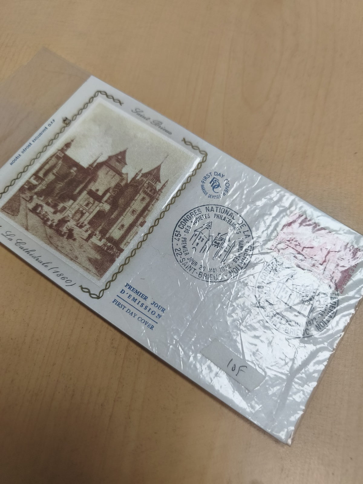 Lettre Premier Jour d’émission philatélie cachet Congrès Saint-Brieuc FDC