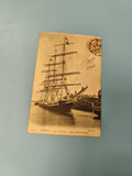 Carte postale ancienne Dieppe voilier Quatre-Mâts Querilly timbre collection
