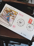 Enveloppe Premier Jour 1991 Jeux Olympiques Albertville ski alpin vintage timbre