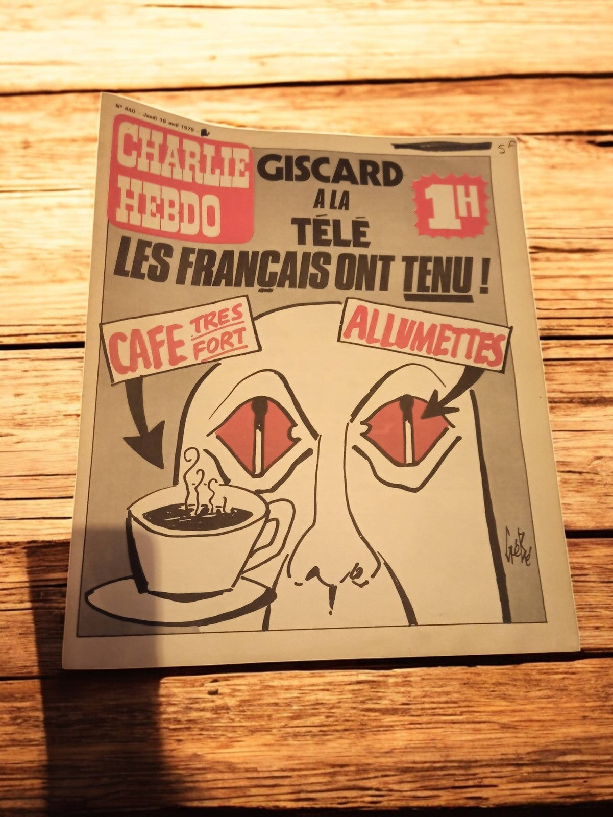 Magazine Charlie Hebdo n°440 1978 vintage satire politique années 70