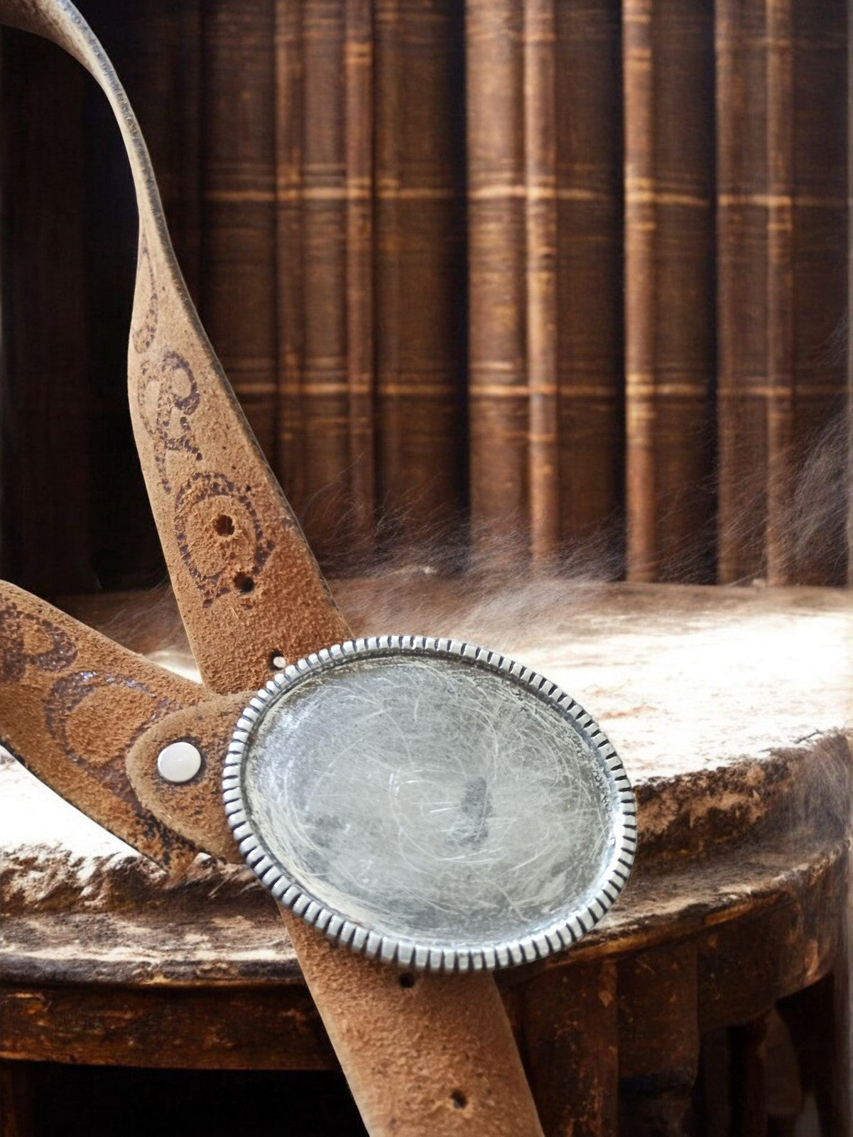 Ceinture Dolce & Gabbana vintage cuir marron boucle ovale gravée D&G