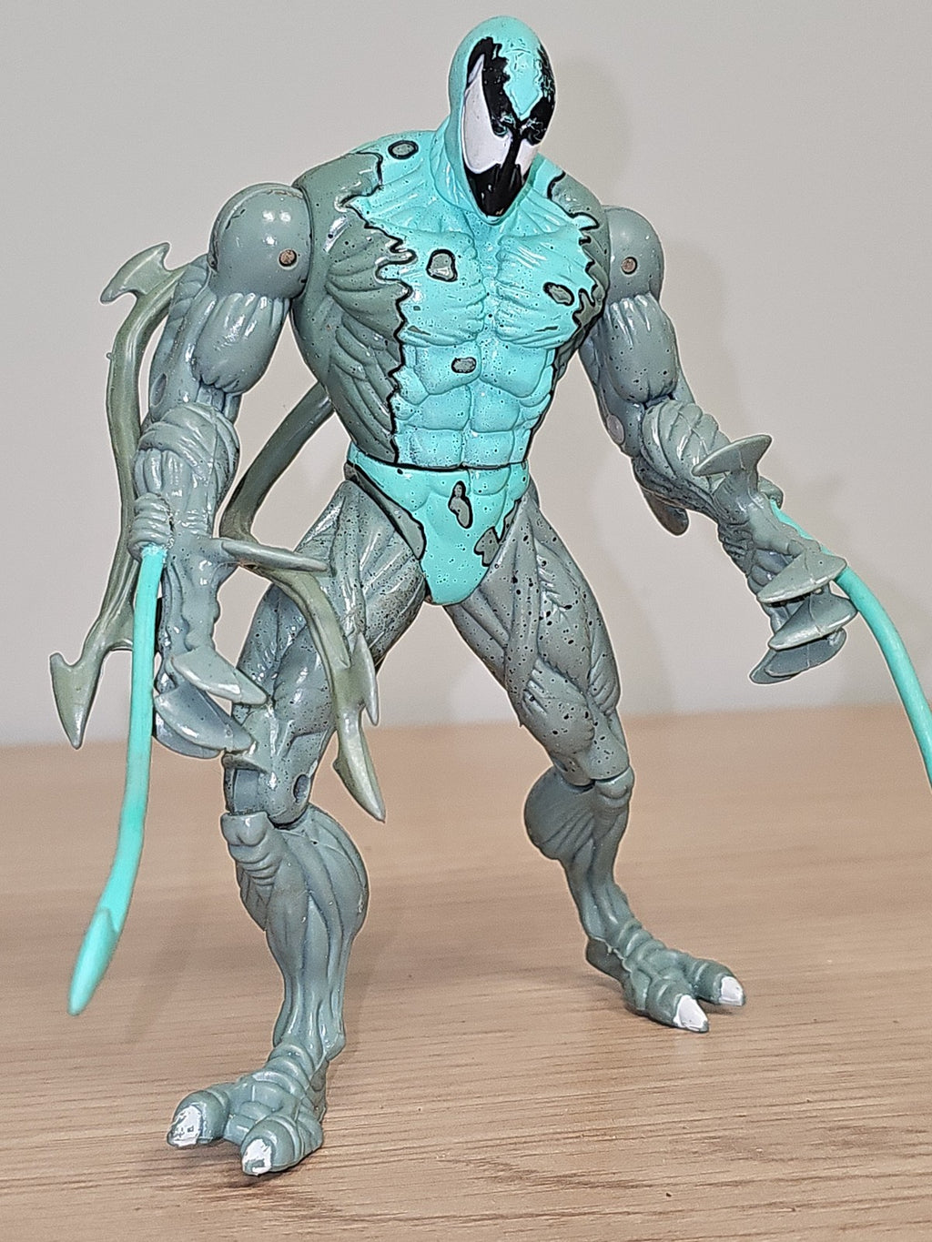 Figurine vintage Marvel Venom Lasher ToyBiz, ancien jouet Spiderman collection