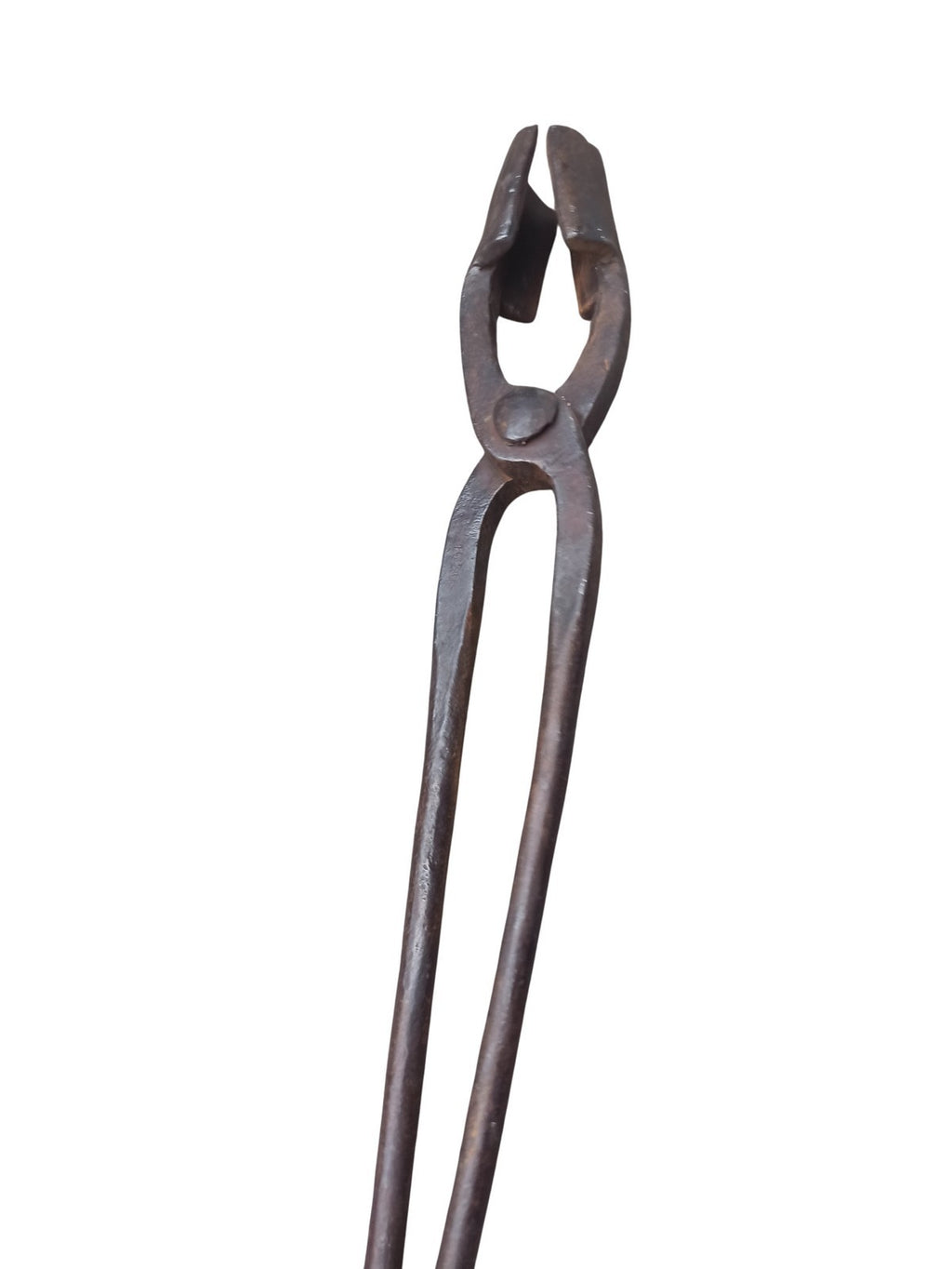 Pince de forgeron ancienne XIXe, outil vintage rétro, aspect métallique patiné