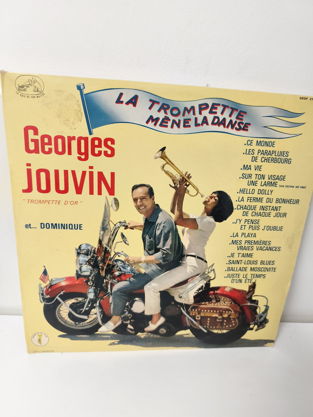 Vinyle 33 tours rétro La Trompette mène la danse disque ancien collection musiqu